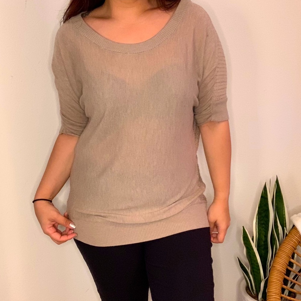 Forever 21 Taupe Blouse